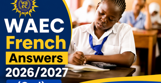 WAEC Physical Education Answers 2026/2027
