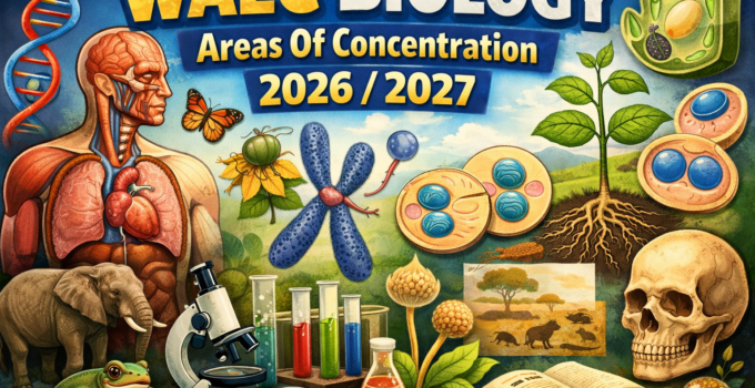 WAEC Physical Education: 3 Areas Of Concentration 2026/2027