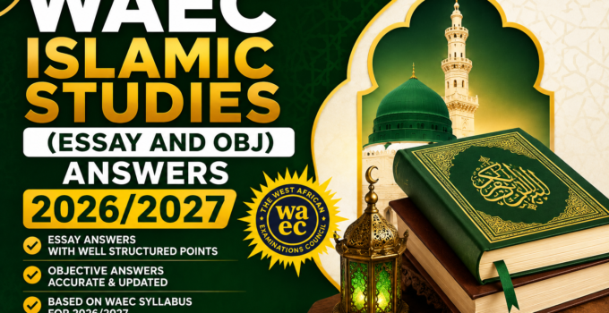 WAEC IRS Answers 1st June 2026/2027
