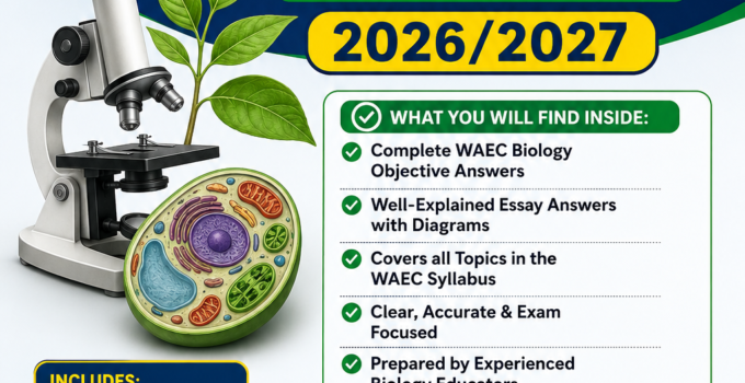 WAEC Biology Answers (Objective & Essay) 2026/2027